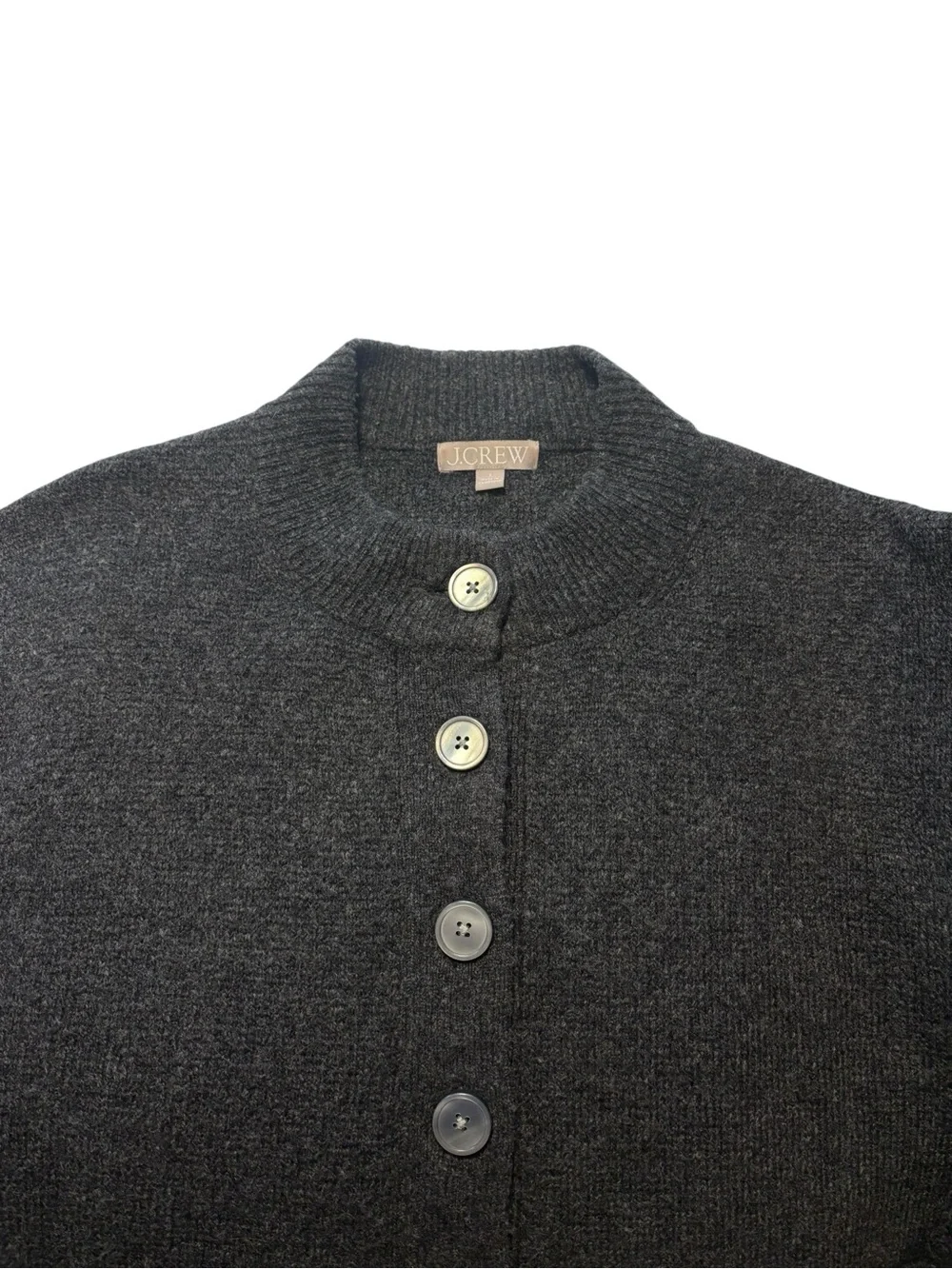 J. Crew Relaxed Milano-Stitch Cardigan Size Small Gray Cardigan Jacket Cozy